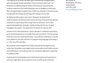 Software Engineer Cover Letter Resume Sample software Engineer Cover Letter Examples & Expert Tips [free]