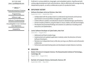 Software Engineer Resume for B School Samples software Developer Resume Examples & Writing Tips 2022 (free Guide)