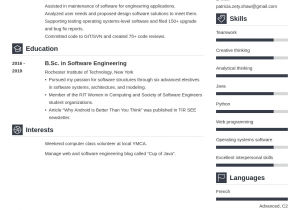 Software Engineer Resume Sample Entry Level Entry Level software Engineer Resume Sample & Guide