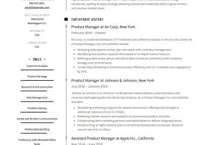Software Product Development Manager Resume Sample Product Manager Resume & Guide   12 Samples Pdf 2020