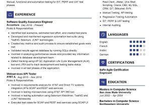 Software Quality assurance Engineer Resume Sample software Quality assurance Engineer Resume 2021 Writing Tips …