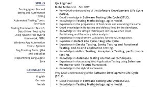 Software Quality assurance Engineer Sample Resume Qa Engineer Resume Sample 2022 Writing Tips – Resumekraft