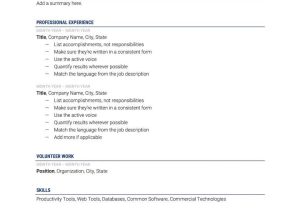 Spark Sample Resume for Full Time Jobs the 41 Best Free Resume Templates the Muse