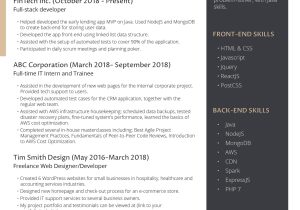 Spark Sample Resume for Full Time Jobs the Best Resume Examples for A Perfect Job Application – Freesumes