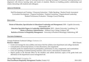 Special Education Department Chair Resume Sample Faculty Resume Example Resume Professional Writers