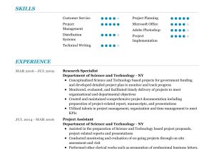 Special Skills On A Resume Samples Research Specialist Resume Sample 2022 Writing Tips – Resumekraft