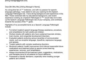 Speech Pathology Resume Cover Letter Sample Speech Language Pathologist Cover Letter Examples – Qwikresume