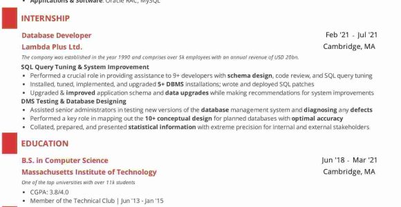 Sql Dba Sample Resume for 2 Years Experience Sql Dba Resume: 2022 Guide with 10lancarrezekiq Samples and Examples