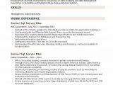 Sql Dba Sample Resumes for Experienced Senior Sql Server Dba Resume Samples