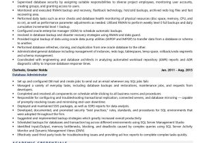 Sql Server Administrator Consultant Resume Sample Database Administrator Resume Examples & Template (with Job …