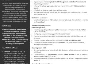 Sql Server Administrator Consultant Resume Sample Free Senior Database Admin Resume Sample 2020 by Hiration