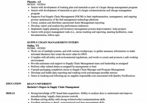Supply Chain Management Resume Sample Entry Level Supply Chain Management Resume Sample