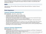 System Administrator Sample Resume 3 Years Experience Puter Systems Administrator Resume Samples