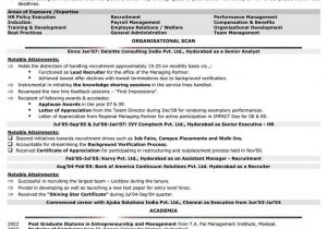 System Administrator Sample Resume 4 Years Experience for 4 Years Experience In Hr