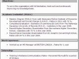 System Administrator Sample Resume 4 Years Experience Resume format for 4 Years Experience In Hr