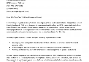 Teacher Resume and Cover Letter Samples Elementary Teacher Cover Letter Example & Writing Tips