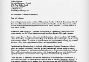 Teacher Resume and Cover Letter Samples Elementary Teacher Cover Letter Sample & Guide