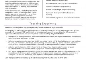 Teacher Resume Samples for New Teachers Teacher Resume Template