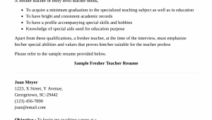 Teacher Resume Samples with No Experience Preschool Teacher Resume with No Experience