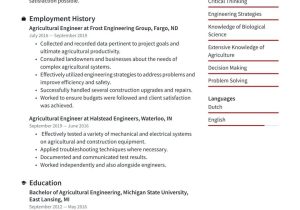 Technical Worker at the Farm Resume Sample Agricultural Engineer Resume Examples & Writing Tips 2022 (free Guide)