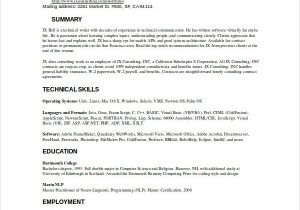 Technical Writer Resume Sample for Fresher 10 Technical Writer Resume Templates Pdf Doc