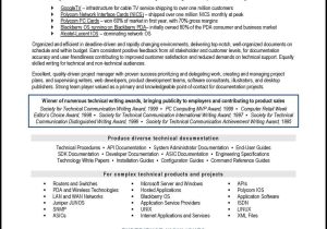 Technical Writing Resume Samples for Freshers Technical Writer Resume Example – Distinctive Career Services