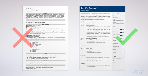 Technical Writing Resume Samples for Freshers Technical Writer Resume Example & Guide (20lancarrezekiq Tips)