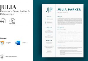 Template for References On A Resume Cover Letter Template for Resume, References and Professional Cv …