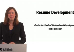 Temple Fox School Of Business Resume Template Resume Development (cspd) Video Vault