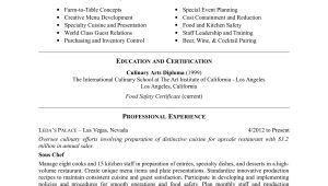 The Best Resume Sample Of sous Chef sous Chef Resume Sample Monster.com