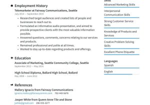 Ticket Sales Cold Calling Resume Samples Telemarketer Resume Example & Writing Guide Â· Resume.io