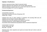 Tractor Trailer Truck Driver Resume Sample Driver Resumes: Concrete Mixer Truck Driver Resume Sample
