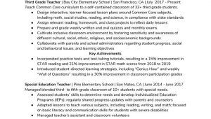Transition Out Of Teaching Resume Samples How to Write An Alancarrezekiq Teaching Resume (with An Example) -â¦ the Muse