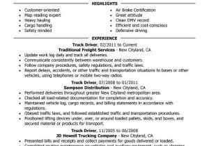 Truck and Trailer Mechanic Resume Sample Best Truck Driver Resume Example From Professional Resume Writing …