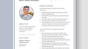 Truck and Trailer Mechanic Resume Sample Free Free forklift Mechanic Resume Template – Word, Apple Pages …