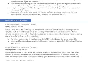 Truck Driver Resume Sample No Experience Truck Driver Resume Template Brand New Resume