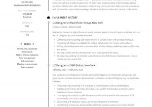 Ux Designer Resume Template Free Download Ux Designer Resume & Guide Free 12 Templates 2021