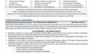 Vice President Of Human Resources Resume Sample Transformation Of A Vp – Hr Resume