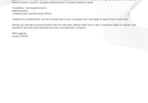 Volunteer In A Hospital Resume Cover Letter Samples Real Hospital Volunteer Cover Letter Example for 2022