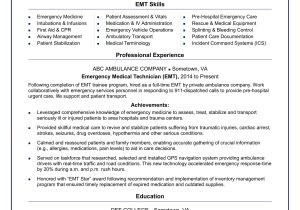 Volunteer Substance Abuse On Resume Sample Emt Resume Sample Monster.com