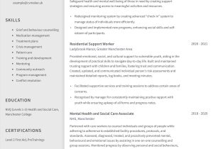 Volunteer with Adult with Mental Illness Resume Samples Support Worker Cv – Land More Interviews with Our Cv Guide