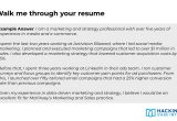 Walk Me Through Your Resume Sample A Complete Guide to Consulting First Round Interviews