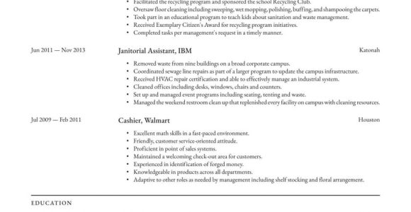 Walmart Overnight Support Manager Resume Sample Janitor Resume Examples & Writing Tips 2022 (free Guide) Â· Resume.io