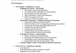 Walmart Overnight Support Manager Resume Sample Sap Mm Sample Resumes