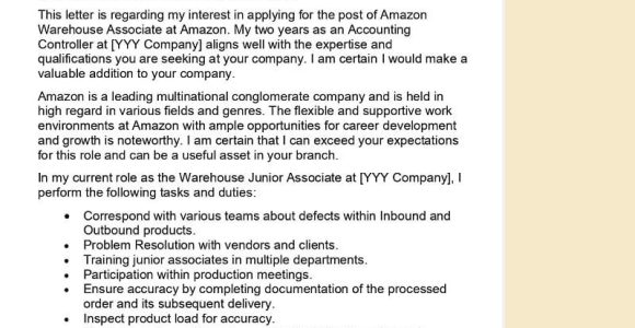 Warehouse assistant Job Description for Resumecover Letters and Resume Samples Amazon Warehouse associate Cover Letter Examples – Qwikresume