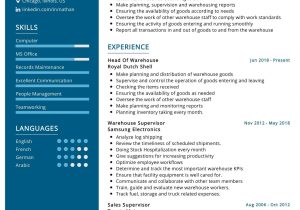 Warehouse Manager Resume Cover Letter Samples Warehouse Manager Resume Sample 2022 Writing Tips – Resumekraft