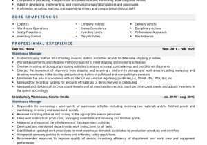 Warehouse Team Leader Job Description Resume Sample Warehouse Supervisor Resume Examples & Template (with Job Winning …