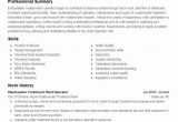 Wastewater Treatment Plant Operator Resume Sample Wastewater Treatment Plant Operator Resume Example forrest