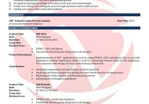 Web Developer Fresher Sample Resume Indeed Web Designer Sample Resumes, Download Resume format Templates!