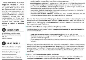 Web Services Business Analyst Sample Resume Business Analyst Cv Examples   Complete Guide – Cvonline.me